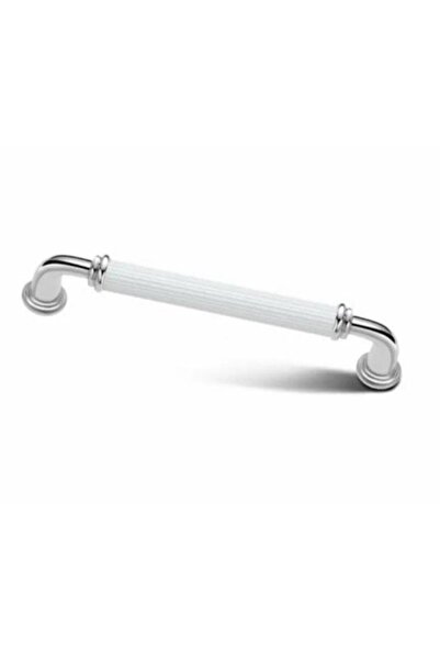 Porcellana Perla Alüminyum Metal Kulp .yakut 192mm (19,2CM)-krom-beyaz . Dolap Çekmece Mobilya Mutfak Kulbu-stk1750