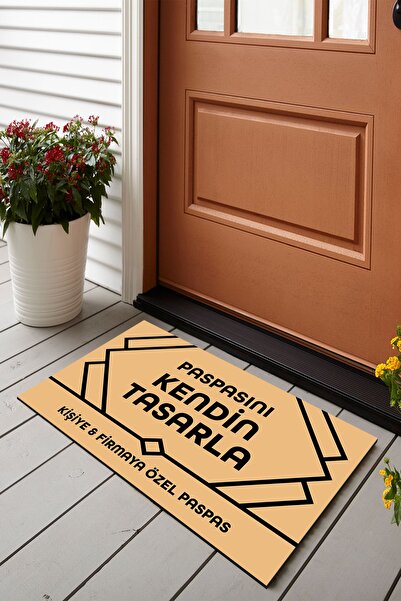 Vagonik Kişiye Ve Firmaya Özel Tasarım Dijital Baskılı 50x70cm Dekoratif Çok Amaçlı Iç Ve Dış Kapı Paspası