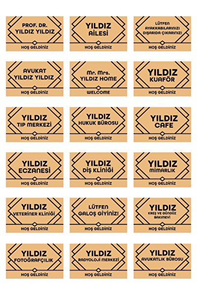 Vagonik Kişiye Ve Firmaya Özel Tasarım Dijital Baskılı 50x70cm Dekoratif Çok Amaçlı Iç Ve Dış Kapı Paspası