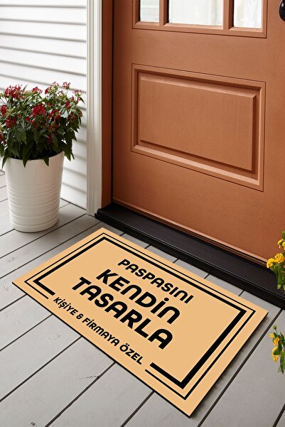 Vagonik Kişiye Ve Firmaya Özel Tasarım Dijital Baskılı 50x70cm Dekoratif Çok Amaçlı Iç Ve Dış Kapı Paspası