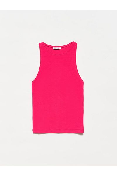 Dilvin Γυναικείο T-Shirt με φούξια κολάρο