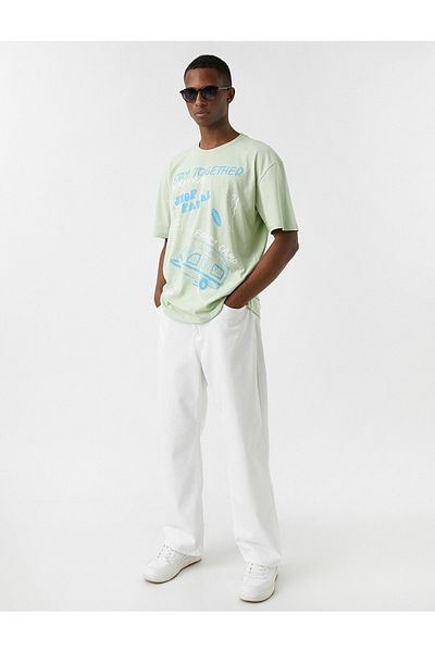 Koton Caravan Printed Oversize T-Shirt