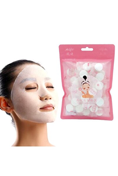 Coscelia 50 Adet Sıkıştırılmış Yüz Maskesi Kağıt Tek Kullanımlık Yatıştırıcı