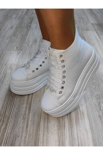 Ayakkabı Tutkusu Stilo ® White Bridal Shoes 7cm Wedding Evening Dress Bridal Shoes Sports Bridal Shoes