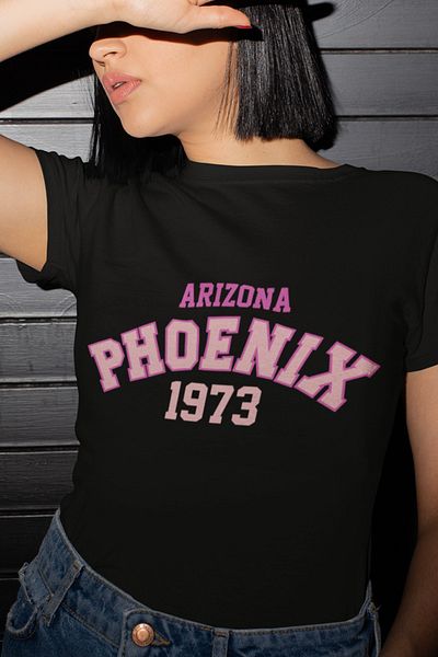 SUNFREE Phoenix Τυπωμένο Κανονικό Μαύρο T-shirt