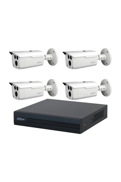 DAHUA 4 Kameralı Starlight 80 Metre Gece Görüşlü Full Hd Kamera Seti