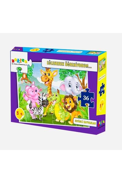 Genel Markalar Sevimli Hayvanlar Puzzle Yap Boz 36'lı Set Çocuk Puzzle