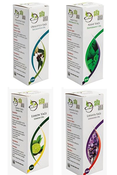 ŞİFA ANA Uçucu Yağ Seti (4x20cc)