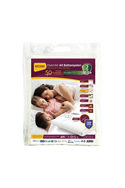 OMAK Çift Kişilik Elektrikli Battaniye 120x150 Cm Fma04487