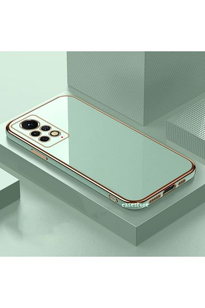 m.tk moveteck حافظة هاتف Xiaomi Redmi Note 11 Pro & 12 Pro 4G مع حماية للكاميرا وغطاء سيليكون ناعم بحافة ذهبية لامعة