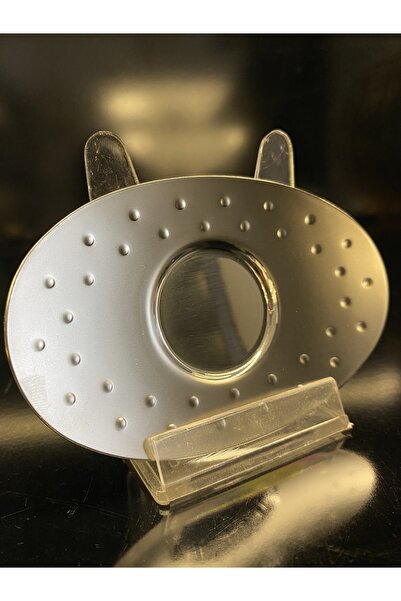 En Ucuz Mağaza Aryıldız Phoenix Dotted Oval Matte Steel 6 Pieces Tea Plate 12x8 cm