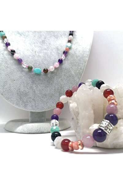 OSMANLI DOĞAL TAŞ Sertifikalı Doğal Taş Takı Seti-kadınlara Özel Aşk Seti