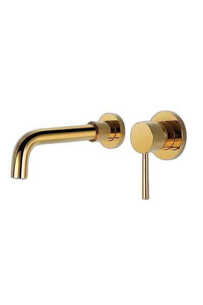 Fause Wall Built-in Sink Faucet Gold Gold