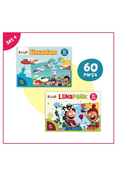 Eolo Yayıncılık 4 Yaş Puzzle Havaalanı & Lunapark