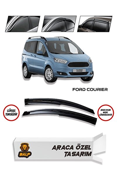 BALP Ford Courier 2'li Cam Rüzgarlığı Parlak Siyah