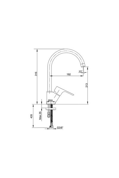 Eca Niobe Sink Faucet102118098