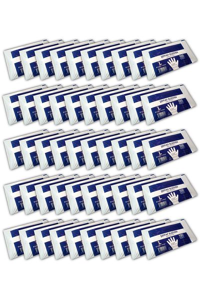 AKSOY Transparent Food Bag Gloves 10000 Pieces in 100 X 100 Pack