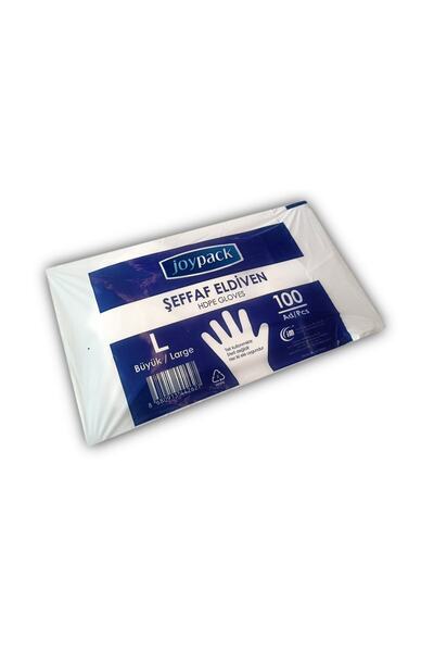 AKSOY Şeffaf Gıda Poşet Eldiven 100'lü X 100 Pakette 10000 Adet
