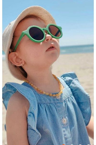 Pink Hippo Kids Unisex Scandinavian Model Children's Sunglasses UV400 Protected