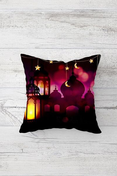 on the clouds Ramadan Lantern Față de pernă cu fermoar ascuns imprimat pe o parte