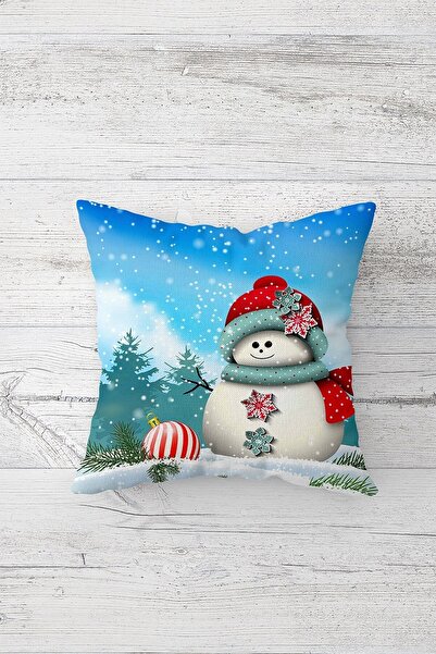 Pelangi ثلج الشتاء موضوع مزدوج الجانب الطباعة المخفية زيبر المخدة رمي وسادة م...