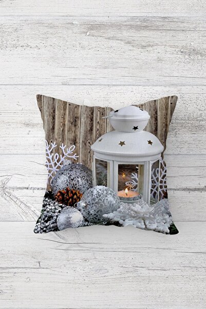 Pelangi الشتاء تحت عنوان فانوس مزدوج الجانب مطبوعة المخفية انغلق وسادة رمي وس...