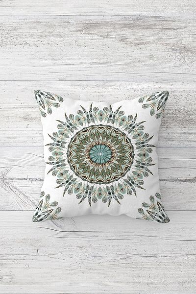 linazaitun One Side Printed Hidden Zipper Decorative Pillowcase Throw Pillow Case Seat Pillowcase