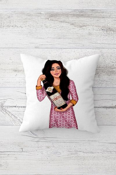 linazaitun One Side Printed Hidden Zipper Decorative Pillowcase Throw Pillow Case Seat Pillowcase