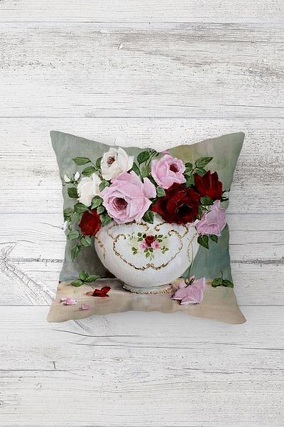 linazaitun One Side Printed Hidden Zipper Decorative Pillowcase Throw Pillow Case Seat Pillowcase