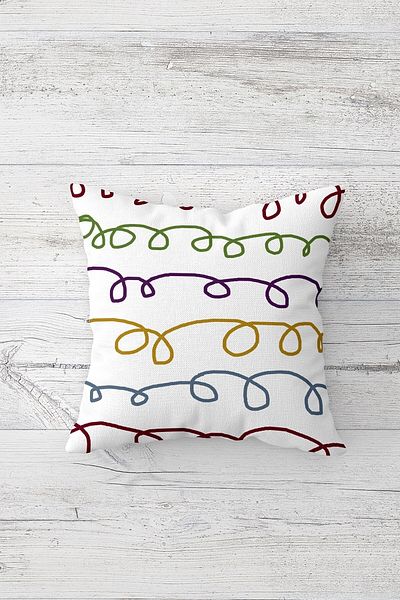 linazaitun One Side Printed Hidden Zipper Washable Stain Resistant Decorative Throw Pillow Cover Pillow Case