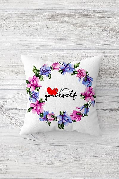 linazaitun One Side Printed Hidden Zipper Decorative Pillowcase Throw Pillow Case Seat Pillowcase