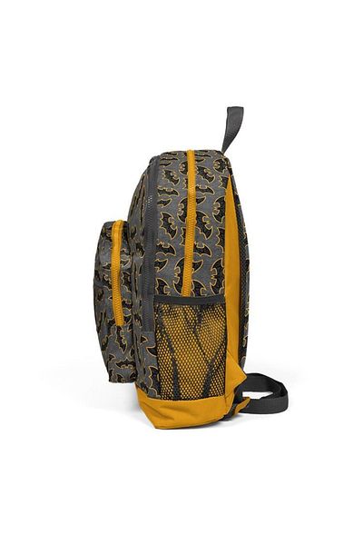 Coral High 23721 Four Compartment Bat Pattern Backpack Gray-Har