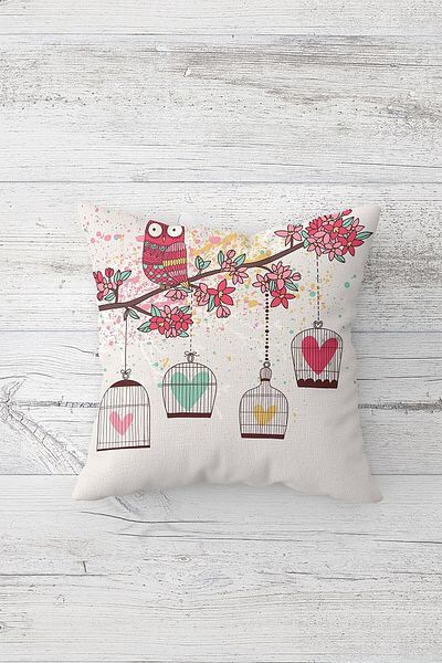 linazaitun One Side Printed Hidden Zipper Decorative Pillowcase Throw Pillow Case Seat Pillowcase