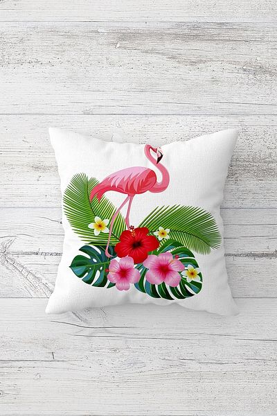 linazaitun One Side Printed Hidden Zipper Decorative Pillowcase Throw Pillow Case Seat Pillowcase