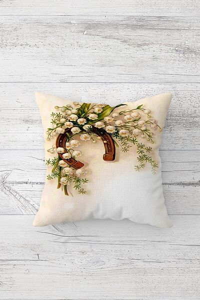 linazaitun One Side Printed Hidden Zipper Decorative Pillowcase Throw Pillow Case Seat Pillowcase