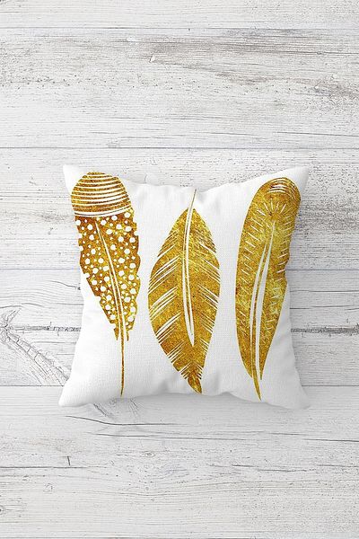 linazaitun One Side Printed Hidden Zipper Decorative Pillowcase Throw Pillow Case Seat Pillowcase