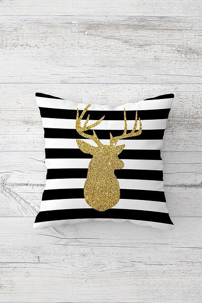 linazaitun One Side Printed Hidden Zipper Decorative Pillowcase Throw Pillow Case Seat Pillowcase