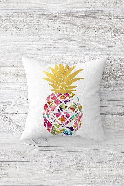 linazaitun One Side Printed Hidden Zipper Decorative Pillowcase Throw Pillow Case Seat Pillowcase