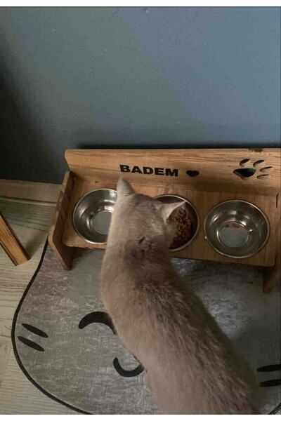 eco concept Kedi Tuvalet Önü Paspası, Kedi Mama Önü Paspası, Kedi Desenli Paspas, 50x60 Cat01ps