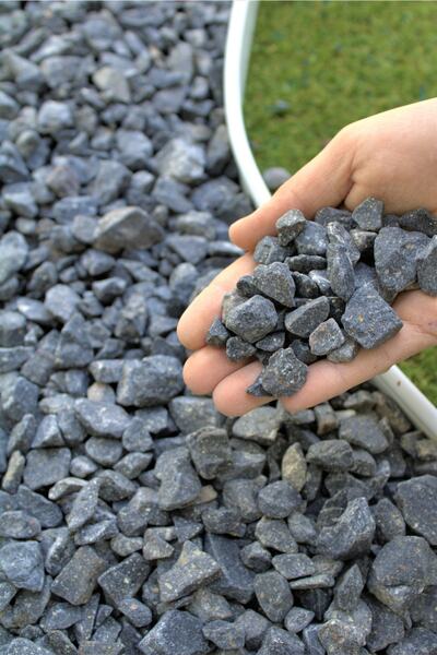 Asenya Siyah Bazalt Taş 20 Kg 1,5-2,5 Cm Siyah Dolomit Dekoratif Taş Bazalt T...