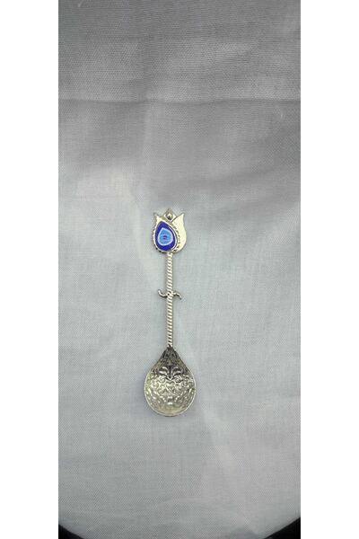 Batur Ticaret Göz Alıcı Işlemeli Gümüş Rengi Çay Kaşığı 14 Cm