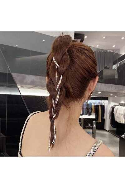 MutluBiDünya Vintage Kristal Taşlı Çıtçıt Saç Tokası