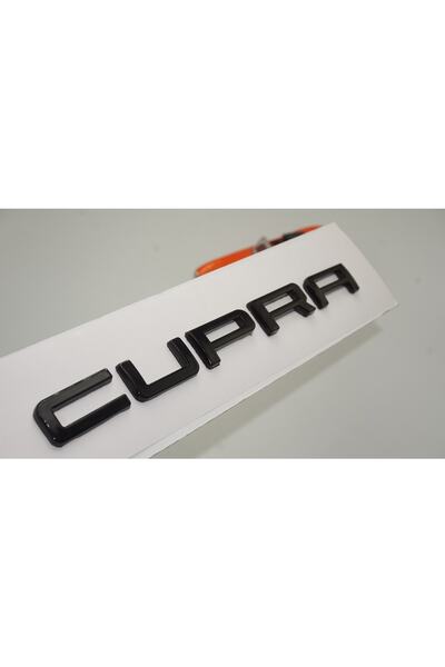 DK Tuning Bagaj Seat Leon Cupra Negru strălucitor Abs 3m 3d Text Logo Emblemă