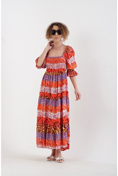 Zelish My Sister Rochie cu modele de flori de rodie