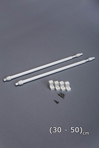 VENTİ PERDE 90 - 110 Cm Tijă de briză reglabilă 2 bucăți țevi de perdea din a...