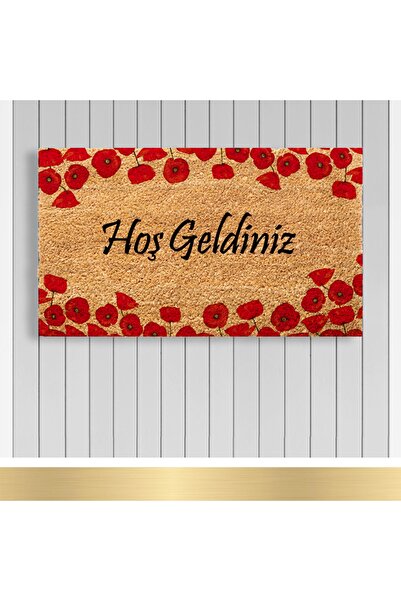 Paspashello , Design Koko Kapı Önü Paspas / Pvc Taban / Model; Gelincik -hoş ...