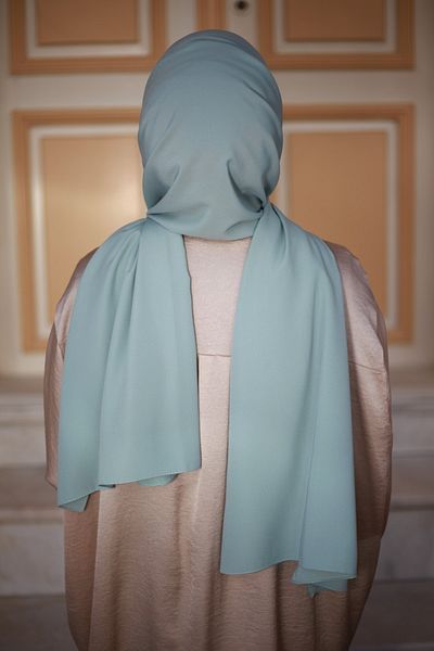 Mode Scarf Πράσινο σάλι Hijab Medina Silk Water