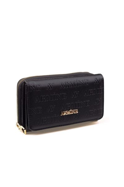 Armine Women's Black Laser Print Wallet