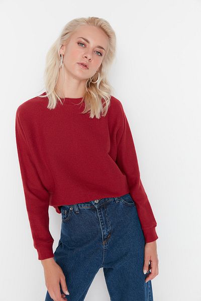 Trendyol Collection Bluse - Bordeaux - Relaxed Fit