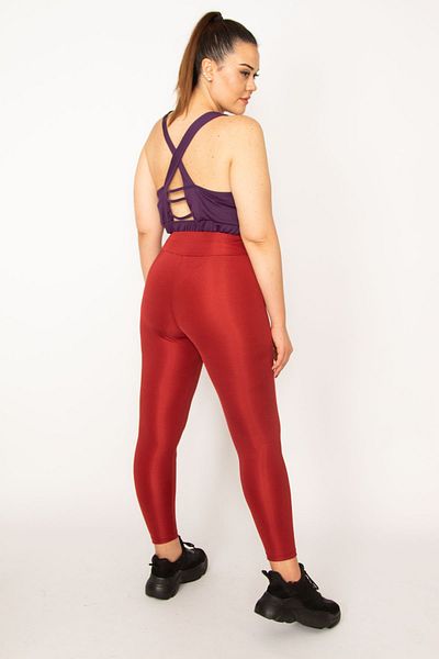 Şans Women's Large Size Plum Back Detailed Crop Bistuary 65n33327